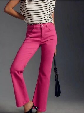 182~ NWT Pilcro Straight-Leg Pink Fuchsia Jeans Size 28